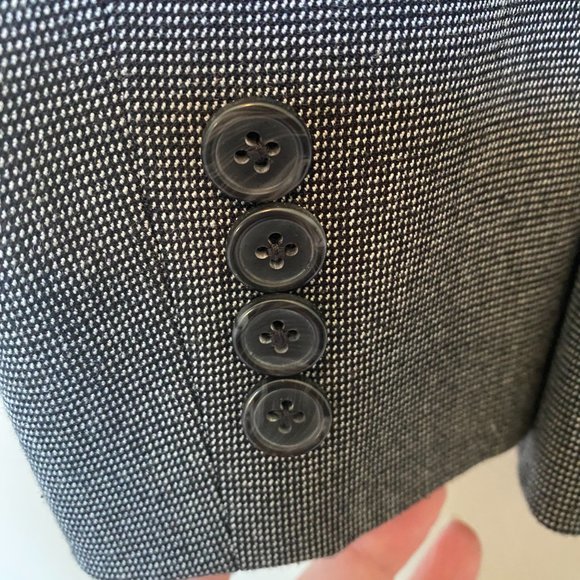 Raefella Ladies Blazer / Jacket Gray and Black Size 12 - Picture 2 of 5